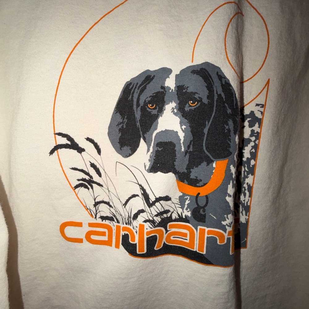Carhartt Tan Dog Graphic Long Sleeve Shirt - Picture 2 of 11